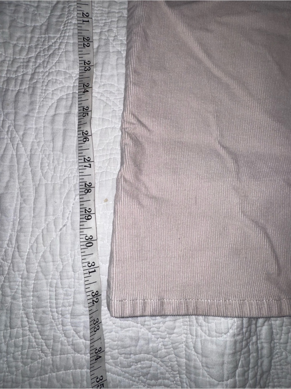 Altar'd State Cream High-Waist Corduroy Flare Pants - Picture 8 of 9